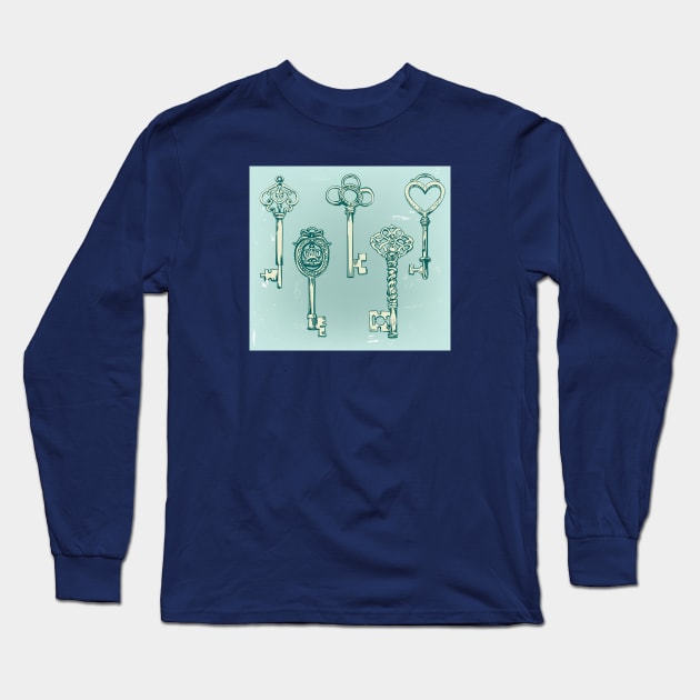 Fancy Keys Long Sleeve T-Shirt by EveFarb